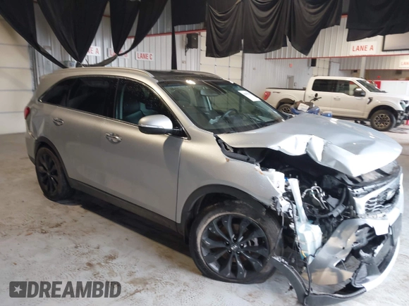 2020 Kia Sorento EX V6 with VIN 5XYPH4A51LG666937, listed as a IAAI auction lot 41419325 with 91,303 mi miles. Bid and sale history available at carsss.com. Image 1.