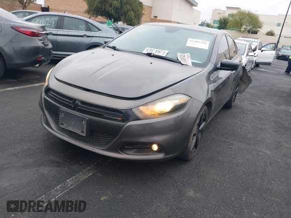 2015 Dodge Dart SXT with VIN 1C3CDFBB1FD212642, listed as a IAAI auction lot 42203244 with 204,104 mi miles. Bid and sale history available at carsss.com. Image 2.
