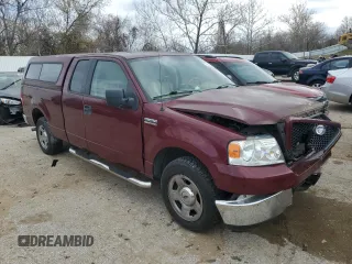 2005 Ford F-150 XL with VIN 1FTPX12595KD30384, listed as a Copart auction lot 77244603 with 170,086 mi miles and Salvage title. Bid and sale history available at DreamBid. Image 4.
