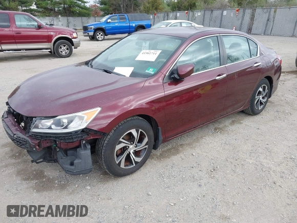 2016 Honda Accord LX with VIN 1HGCR2F37GA144067, listed as a IAAI auction lot 41902711 with 181,389 mi miles and . Bid and sale history available at DreamBid. Image 2.