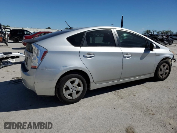 2011 Toyota Prius I with VIN JTDKN3DUXB5331666, listed as a Copart auction lot 48072425 with 121,395 mi miles and Salvage Title. Bid and sale history available at DreamBid. Image 3.