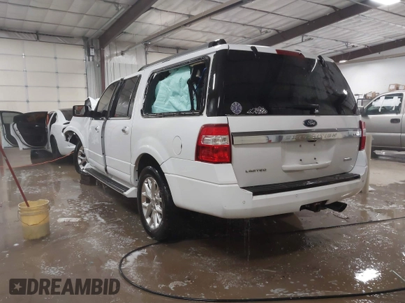 2017 Ford Expedition Max Limited with VIN 1FMJK2AT8HEA63778, listed as a IAAI auction lot 41537989 with 173,211 mi miles and . Bid and sale history available at DreamBid. Image 3.