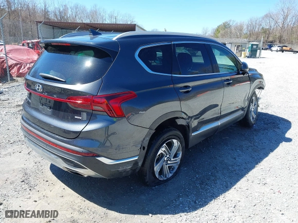 2021 Hyundai Santa Fe SEL with VIN 5NMS2DAJ6MH346514, listed as a IAAI auction lot 41829956 with 95,813 mi miles. Bid and sale history available at carsss.com. Image 4.