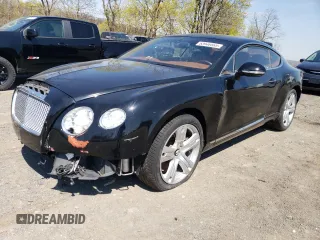 2012 Bentley Continental GT with VIN SCBFR7ZA3CC072773, listed as a Copart auction lot 53946565 with 26,275 mi miles and Salvage Title. Bid and sale history available at DreamBid. Image 1.