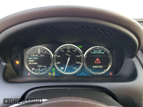 2013 Jaguar XJ with VIN SAJWA2GB3DLV52351, listed as a Copart auction lot 73343244 with 78,522 mi miles and Salvage Title. Bid and sale history available at carsss.com. Image 9.
