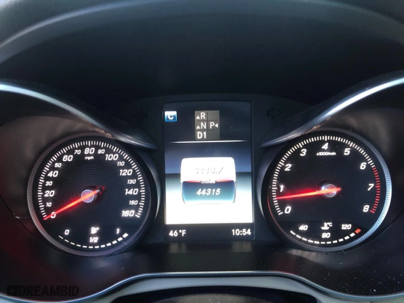 2017 Mercedes-Benz GLC with VIN WDC0G4JB0HF186516, listed as a Copart auction lot 49427955 with 44,315 mi miles and Clean Title. Bid and sale history available at carsss.com. Image 7.