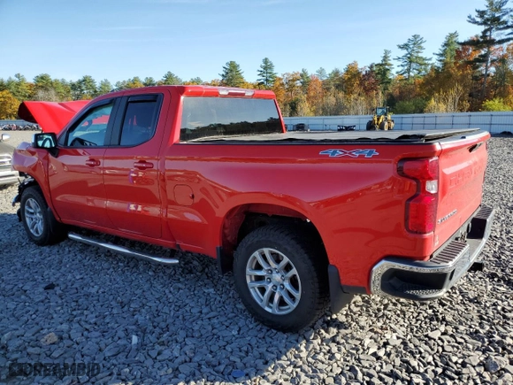 2019 Chevrolet Silverado 1500 LT with VIN 1GCRYDEK7KZ378980, listed as a Copart auction lot 76807154 with 42,803 mi miles and Salvage Title. Bid and sale history available at carsss.com. Image 2.