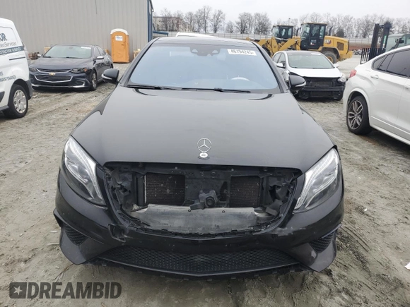 2016 Mercedes-Benz S-Class AMG S 63 with VIN WDDUG7JB7GA230120, listed as a Copart auction lot 46194245 with 113,118 mi miles and Salvage Title. Bid and sale history available at carsss.com. Image 5.