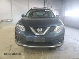 2016 Nissan Rogue S with VIN KNMAT2MT7GP621099, listed as a Copart auction lot 54952795 with 153,300 mi miles and Clean Title. Bid and sale history available at carsss.com. Image 5.