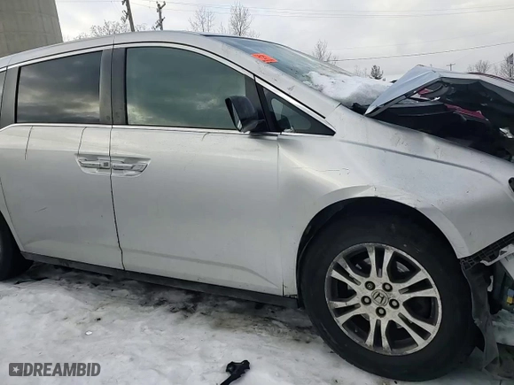 2011 Honda Odyssey EX-L with VIN 5FNRL5H63BB043885, listed as a Copart auction lot 42780445 with 0 mi miles and Salvage Title. Bid and sale history available at carsss.com. Image 12.