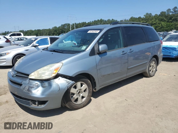 2004 Toyota Sienna XLE with VIN 5TDZA22CX4S081924, listed as a Copart auction lot 53162345 with 226,431 mi miles and Salvage Title. Bid and sale history available at DreamBid. Image 1.