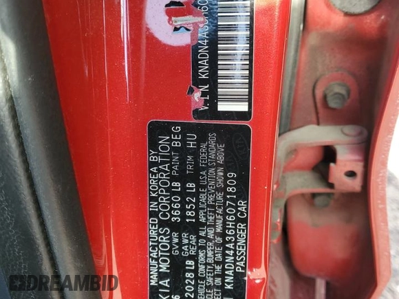 2017 Kia Rio EX with VIN KNADN4A36H6071809, listed as a Copart auction lot 42831535 with 0 mi miles and Non Repairable. Bid and sale history available at carsss.com. Image 12.