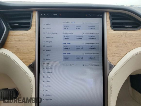 2018 Tesla Model S 75D z VIN 5YJSA1E25JF282919, wystawiony jako Copart lot #60255745 z przebiegiem 94 066 mil mil oraz Szkoda całkowita • Salvage title. Historia ofert i sprzedaży dostępna na DreamBid. Obrazek 9.