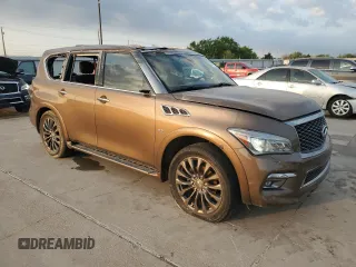 2017 Infiniti QX80 with VIN JN8AZ2NE6H9154010, listed as a Copart auction lot 51091515 with 146,485 mi miles and Clean Title. Bid and sale history available at carsss.com. Image 4.