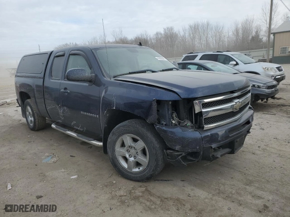 2009 Chevrolet Silverado 1500 LTZ with VIN 1GCEK39079Z194510, listed as a Copart auction lot 41853545 with 0 mi miles and Salvage Title. Bid and sale history available at carsss.com. Image 4.