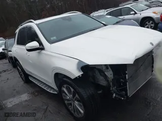 2020 Mercedes-Benz GLE with VIN 4JGFB4KB2LA093267, listed as a IAAI auction lot 41144166 with 75,423 mi miles. Bid and sale history available at carsss.com. Image 1.