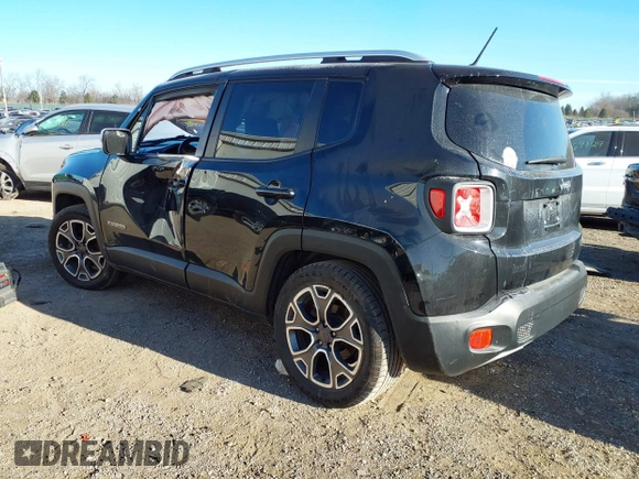 2016 Jeep Renegade Limited with VIN ZACCJADT1GPE09567, listed as a IAAI auction lot 41295278 with Not Provided miles and . Bid and sale history available at DreamBid. Image 3.