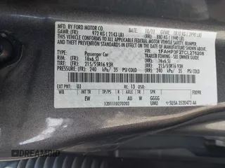2012 Ford Focus SE with VIN 1FAHP3F27CL276208, listed as a IAAI auction lot 41995770 with 98,004 mi miles. Bid and sale history available at carsss.com. Image 9.
