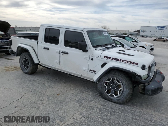 2020 Jeep Gladiator Rubicon z VIN 1C6JJTBG3LL156802, wystawiony jako Copart lot #48904865 z przebiegiem 30 704 mil mil oraz Szkoda całkowita • Salvage title. Historia ofert i sprzedaży dostępna na DreamBid. Obrazek 4.