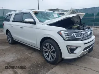 2020 Ford Expedition Max Platinum z VIN 1FMJK1MT1LEB00801, wystawiony jako IAAI lot #42441525 z przebiegiem 40 193 mil mil oraz . Historia ofert i sprzedaży dostępna na DreamBid. Obrazek 1.