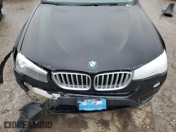 2017 BMW X3 xDrive28i with VIN 5UXWX9C33H0T25235, listed as a Copart auction lot 43625065 with 116,360 mi miles and Salvage Title. Bid and sale history available at DreamBid. Image 14.