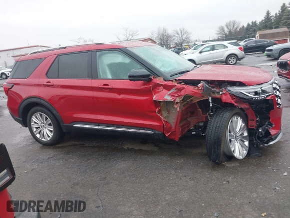 2025 Ford Explorer with VIN 1FMUK8HH3SGA46593, listed as a IAAI auction lot 41509990 with 2,290 mi miles and . Bid and sale history available at DreamBid. Image 13.