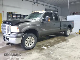 2005 Ford F-250 XL with VIN 1FTSX21P35EB41618, listed as a Copart auction lot 47006395 with 145,902 mi miles and Salvage Title. Bid and sale history available at DreamBid. Image 1.