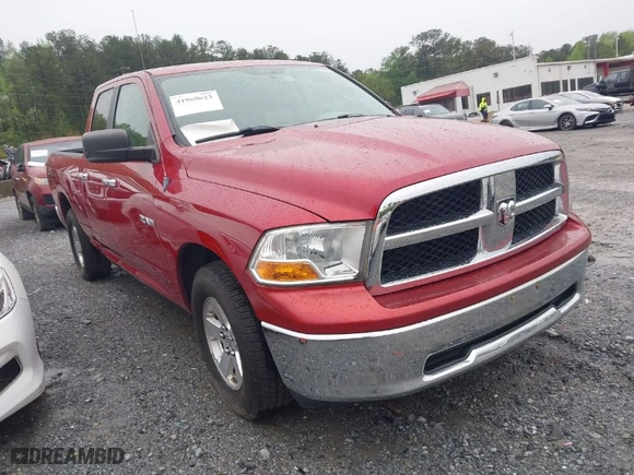 2010 Dodge Ram 1500 SLT with VIN 1D7RB1GP3AS111969, listed as a IAAI auction lot 41969623 with 167,961 mi miles. Bid and sale history available at carsss.com. Image 1.