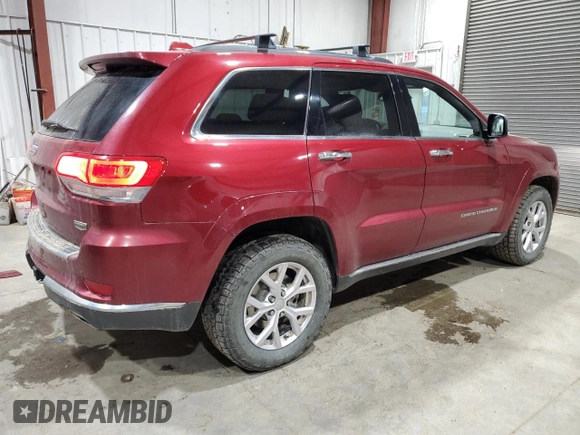2015 Jeep Grand Cherokee Summit with VIN 1C4RJFJM5FC859147, listed as a Copart auction lot 80827064 with 121,106 mi miles and Salvage Title. Bid and sale history available at carsss.com. Image 3.