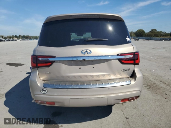 2021 Infiniti QX80 SENSORY with VIN JN8AZ2BE0M9268602, listed as a Copart auction lot 71947824 with 46,269 mi miles and Salvage Title. Bid and sale history available at carsss.com. Image 6.