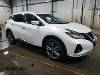 2020 Nissan Murano Platinum with VIN 5N1AZ2DS0LN113886, listed as a Copart auction lot 47242035 with 48,608 mi miles and Salvage title. Bid and sale history available at DreamBid. Image 4.