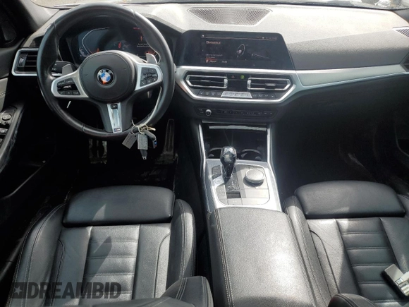 2021 BMW 3 Series 330i xDrive with VIN 3MW5R7J07M8C02992, listed as a Copart auction lot 50254725 with 71,901 mi miles and Salvage Title. Bid and sale history available at carsss.com. Image 8.
