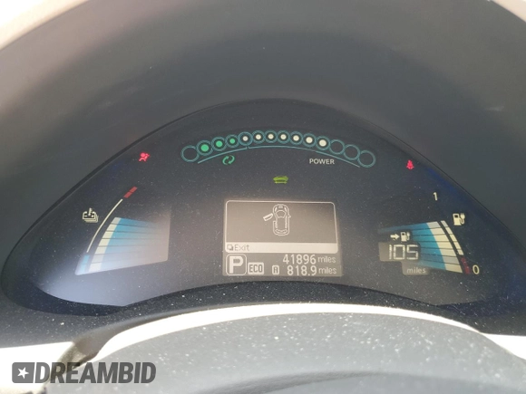 2017 Nissan LEAF SV z VIN 1N4BZ0CP6HC306580, wystawiony jako Copart lot #57180815 z przebiegiem 41 896 mil mil oraz Szkoda całkowita • Salvage title. Historia ofert i sprzedaży dostępna na DreamBid. Obrazek 9.