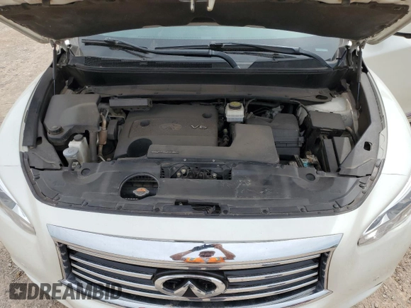 2015 Infiniti QX60 with VIN 5N1AL0MM5FC550158, listed as a Copart auction lot 50143745 with 142,543 mi miles and Salvage title. Bid and sale history available at DreamBid. Image 12.