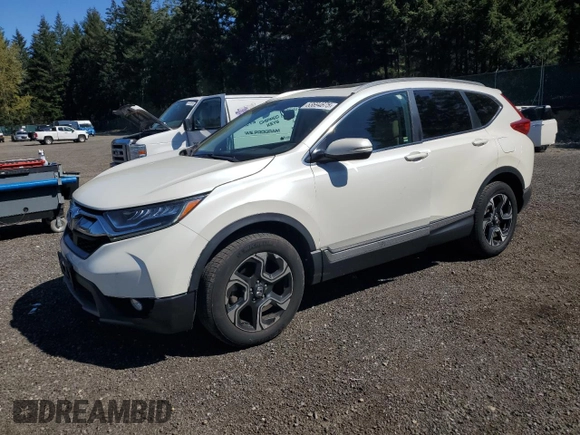 2018 Honda CR-V Touring with VIN 2HKRW2H9XJH619830, listed as a Copart auction lot 53694675 with 95,703 mi miles and Salvage title. Bid and sale history available at DreamBid. Image 1.
