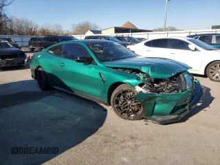 2024 BMW M4 Competition xDrive with VIN WBS43AZ00RCP87277, listed as a Copart auction lot 82393164 with 0 mi miles and Salvage Title. Bid and sale history available at carsss.com. Image 4.