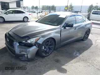 2015 Infiniti Q50 Premium with VIN JN1BV7AP1FM330183, listed as a IAAI auction lot 41788224 with 139,818 mi miles. Bid and sale history available at carsss.com. Image 17.