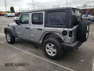 2021 Jeep Wrangler Unlimited Willys with VIN 1C4HJXDN2MW515423, listed as a Copart auction lot 55678745 with 42,169 mi miles and Salvage Title. Bid and sale history available at DreamBid. Image 2.