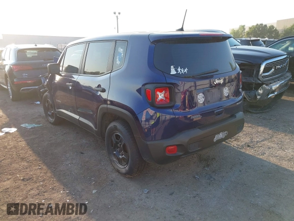 2020 Jeep Renegade Sport with VIN ZACNJAAB5LPM05727, listed as a IAAI auction lot 40515936 with Not Provided miles and . Bid and sale history available at carsss.com. Image 3.