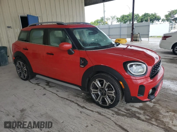 2024 MINI Countryman Cooper S with VIN WMZ53BR0XR3R36408, listed as a Copart auction lot 73591954 with 8,000 mi miles and Salvage Title. Bid and sale history available at carsss.com. Image 4.