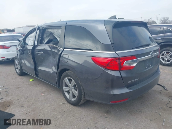 2019 Honda Odyssey EX-L z VIN 5FNRL6H79KB090711, wystawiony jako IAAI lot #41516059 z przebiegiem 126 871 mil mil oraz . Historia ofert i sprzedaży dostępna na DreamBid. Obrazek 3.