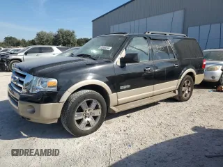 2007 Ford Expedition Max Eddie Bauer with VIN 1FMFK18577LA18641, listed as a Copart auction lot 83966204 with 285,859 mi miles and Salvage Title. Bid and sale history available at DreamBid. Image 1.