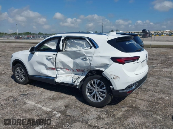 2022 Buick Envision Preferred with VIN LRBAZLR44ND137510, listed as a IAAI auction lot 41935230 with 34,707 mi miles. Bid and sale history available at carsss.com. Image 3.
