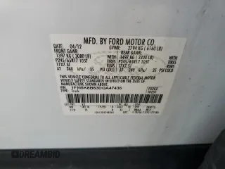 2013 Ford Explorer with VIN 1FM5K8B83DGA47436, listed as a Copart auction lot 60777175 with 79,936 mi miles and Salvage title. Bid and sale history available at DreamBid. Image 13.