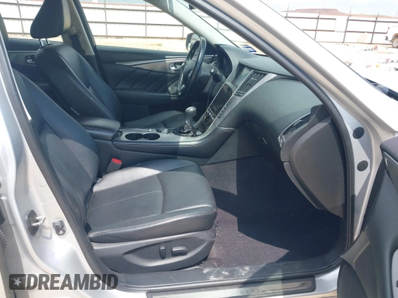 2015 Infiniti Q50 Premium with VIN JN1BV7AP0FM342504, listed as a IAAI auction lot 42127971 with 266,794 mi miles. Bid and sale history available at carsss.com. Image 5.
