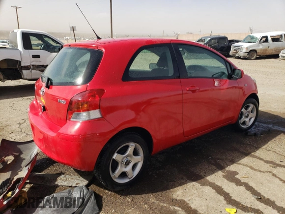 2010 Toyota Yaris with VIN JTDJT4K31A5283071, listed as a Copart auction lot 47539505 with 41,946 mi miles and Salvage Title. Bid and sale history available at DreamBid. Image 3.