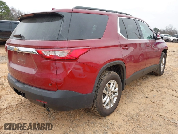 2020 Chevrolet Traverse LT Cloth with VIN 1GNERGKW2LJ197166, listed as a IAAI auction lot 41789888 with 91,627 mi miles. Bid and sale history available at carsss.com. Image 4.