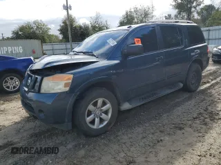 2015 Nissan Armada SV with VIN 5N1AA0ND2FN608459, listed as a Copart auction lot 87221194 with Not Provided miles and Salvage Title. Bid and sale history available at DreamBid. Image 1.