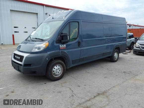 2020 Ram ProMaster Cargo with VIN 3C6URVJG0LE116933, listed as a IAAI auction lot 40093979 with 80,726 mi miles and . Bid and sale history available at carsss.com. Image 18.
