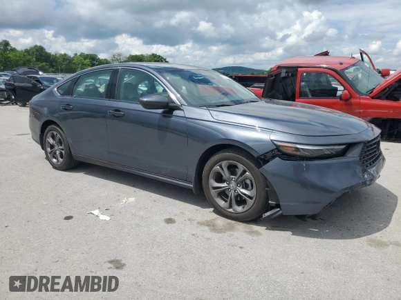 2024 Honda Accord EX с VIN 1HGCY1F38RA004951, выставлен на аукционе Copart как лот 56752595 с пробегом 18 353 миль миль и Списание • Salvage title. История ставок и продаж доступна на DreamBid. Изображение 4.